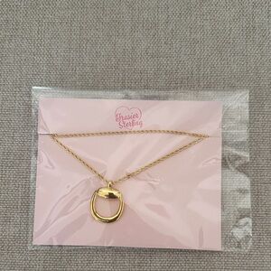 Gold plated Horsebit Pendant Necklace